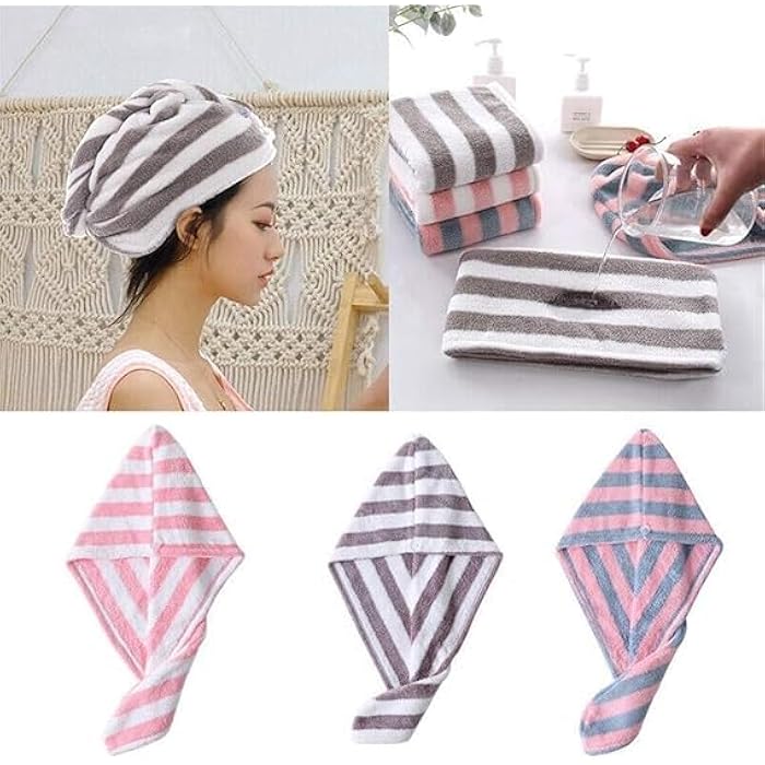 High Quality Quick Dry Hair Towel Wrap Bath Beach Towel Long Hair Cover Up for Women ELC - Image 2